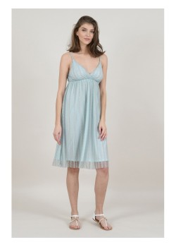 VESTIDO DE TIRANTES, EN TELA VAPOROSA 2