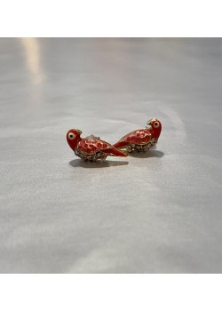 Pendientes pajaritos con brillantes 2