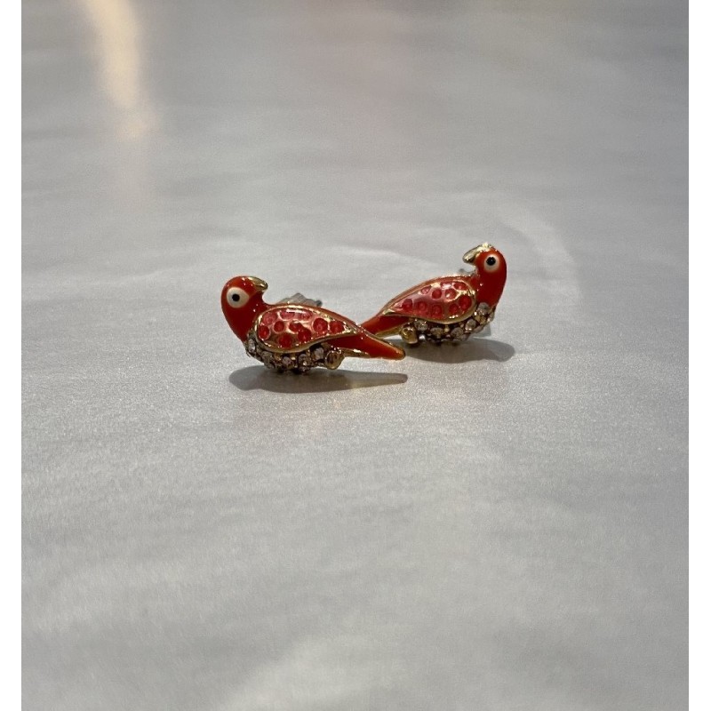 Pendientes pajaritos con brillantes
