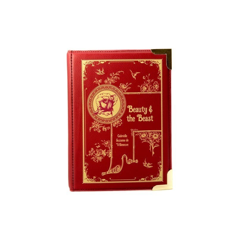 LA BELLA Y LA BESTIA  BOLSO LIBRO BANDOLERA  GRANDE