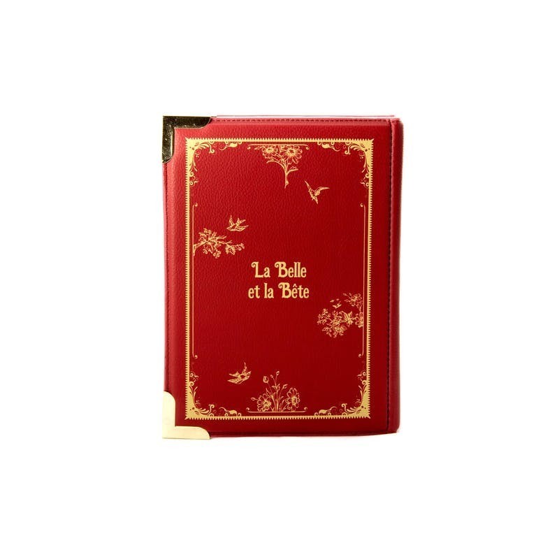 LA BELLA Y LA BESTIA  BOLSO LIBRO BANDOLERA  GRANDE