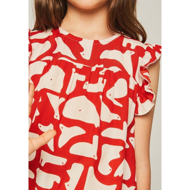 21M/400100 TOP NIÑA ESTAM GEO ANIMALES