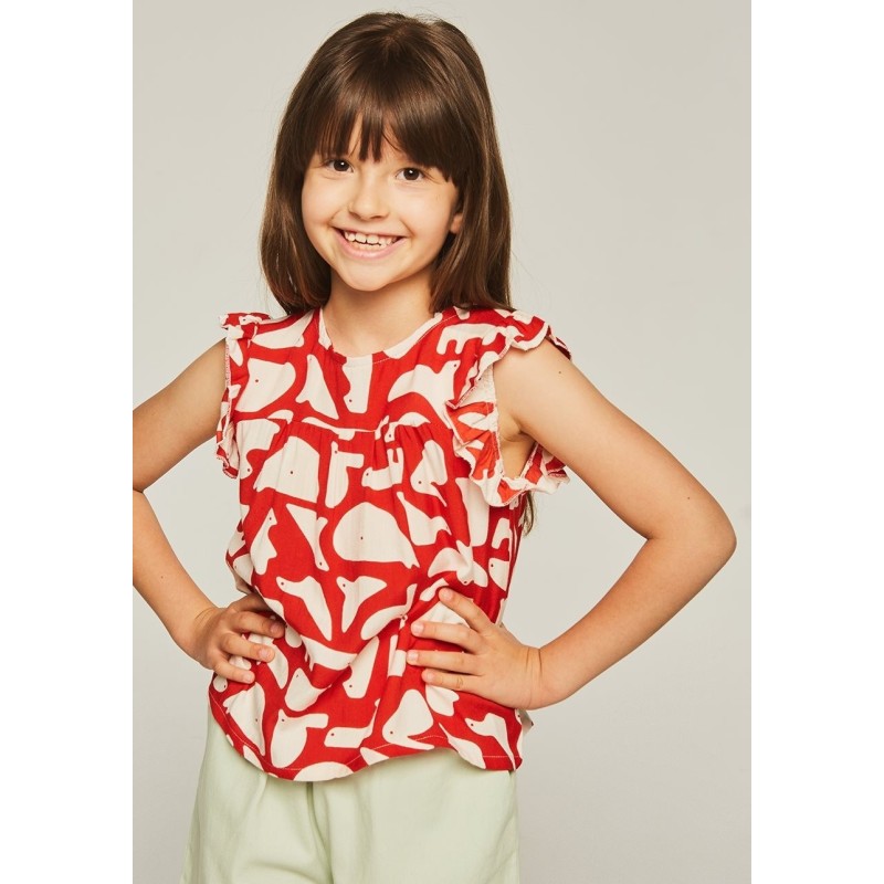 21M/400100 TOP NIÑA ESTAM GEO ANIMALES