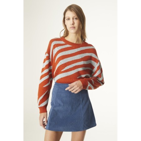 FALDA CORTA EVASÉ DE PANA AZUL