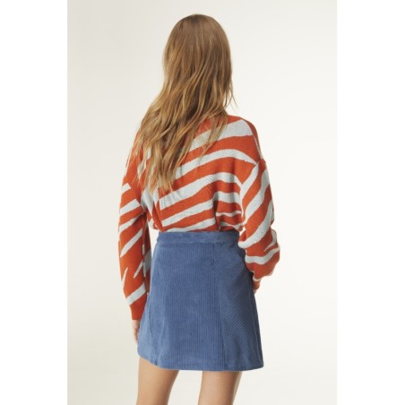 FALDA CORTA EVASÉ DE PANA AZUL