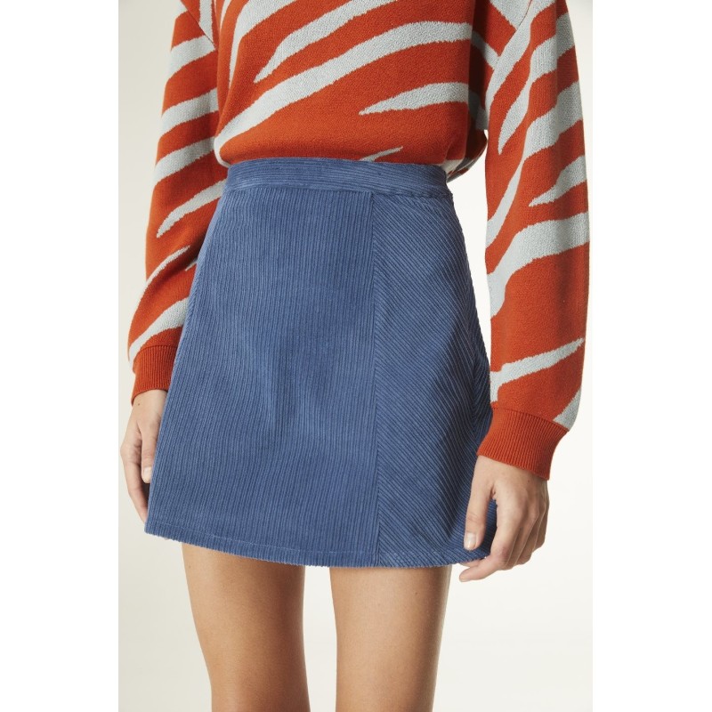 FALDA CORTA EVASÉ DE PANA AZUL