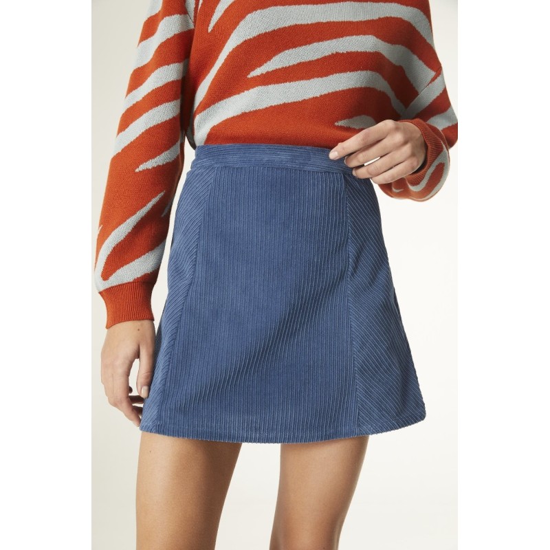 FALDA CORTA EVASÉ DE PANA AZUL