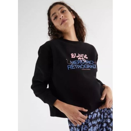 SUDADERA DE FELPA ESTAMPADA MERCURIO RETRÓGRADO