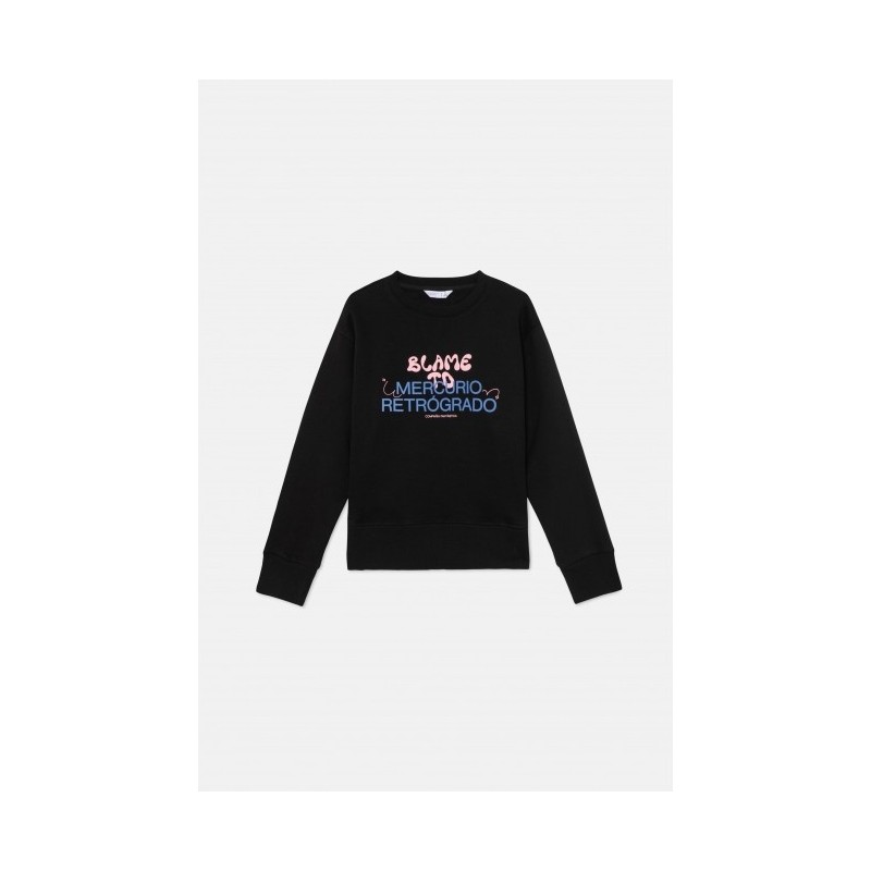 SUDADERA DE FELPA ESTAMPADA MERCURIO RETRÓGRADO