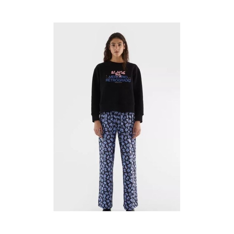 SUDADERA DE FELPA ESTAMPADA MERCURIO RETRÓGRADO