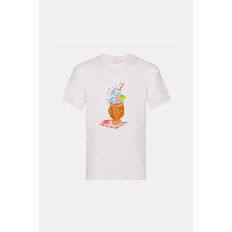 CAMISETA DE MANGA CORTA CON ESTAMPADO FRONTAL DE LA PECERA