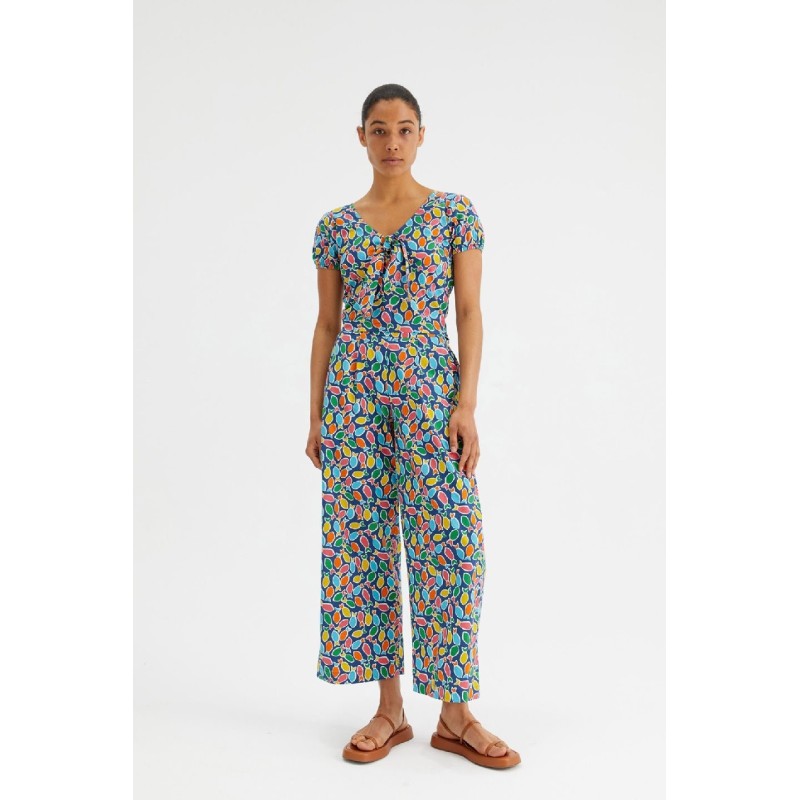 TOP CORTO CON NUDO Y ANIMAL PRINT