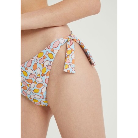 BRAGUITA CLÁSICA DE BIKINI CON LAZADA Y ANIMAL PRINT.