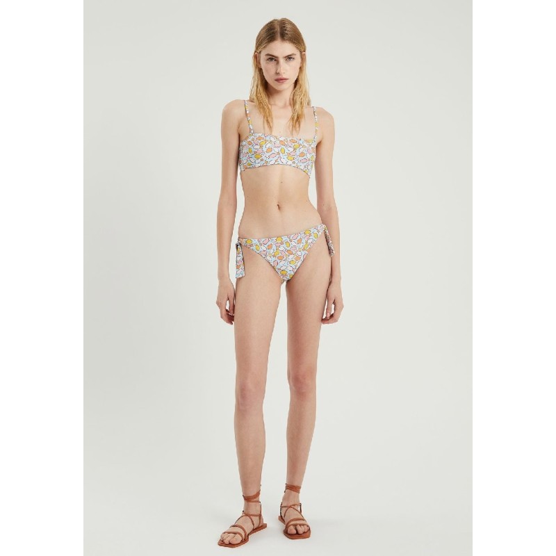BRAGUITA CLÁSICA DE BIKINI CON LAZADA Y ANIMAL PRINT.
