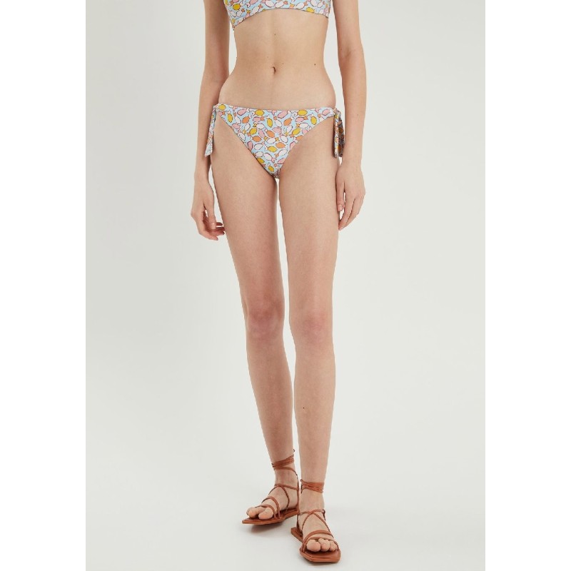 BRAGUITA CLÁSICA DE BIKINI CON LAZADA Y ANIMAL PRINT.