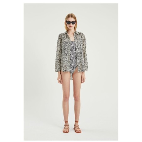 32C/43910 CAMISA OVERSIZE MANG LAR FLORES