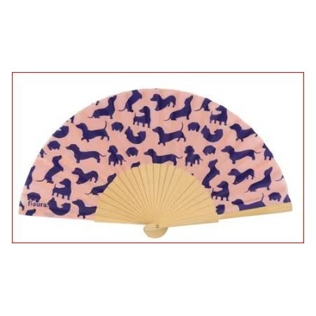 ABANICO PERROS SALCHICHA.