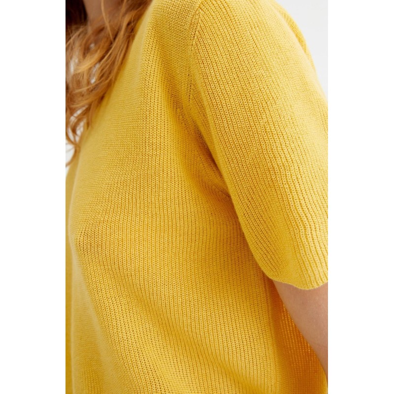 JERSEY DE PUNTO FINO M/C AMARILLO.