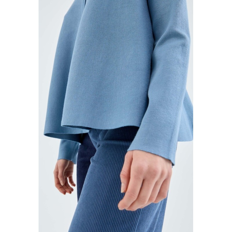 CHAQUETA DE PUNTO FINO EVASÉ,GRIS.