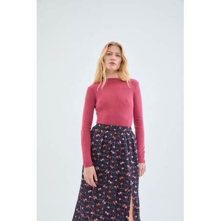 JERSEY DE PUNTO CANALÉ CON CUELLO PERKINS.