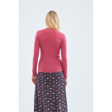 JERSEY DE PUNTO CANALÉ CON CUELLO PERKINS.