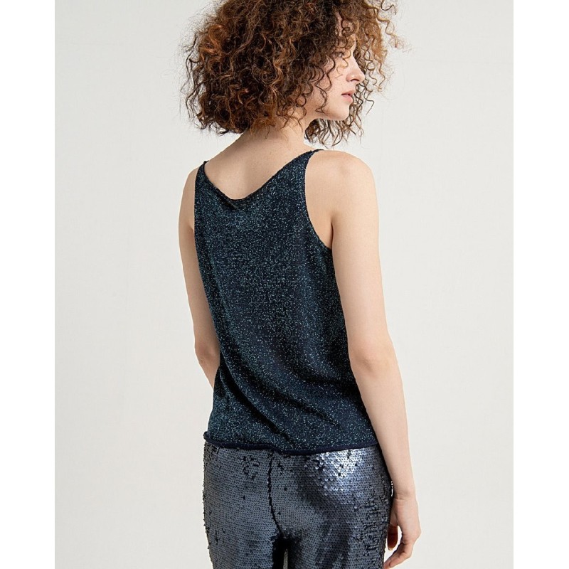 563COLU031 51 TOP TIRANTE PUNTO LUREX