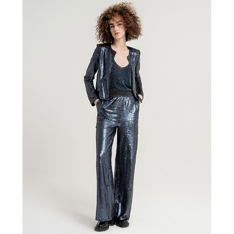 563COLU031 51 TOP TIRANTE PUNTO LUREX