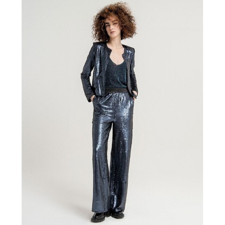 563COLU031 51 TOP TIRANTE PUNTO LUREX