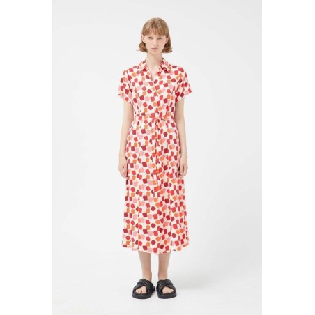 VESTIDO LARGO ESTAMPADO PIMIENTOS.