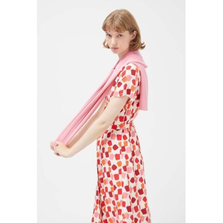 VESTIDO LARGO ESTAMPADO PIMIENTOS.