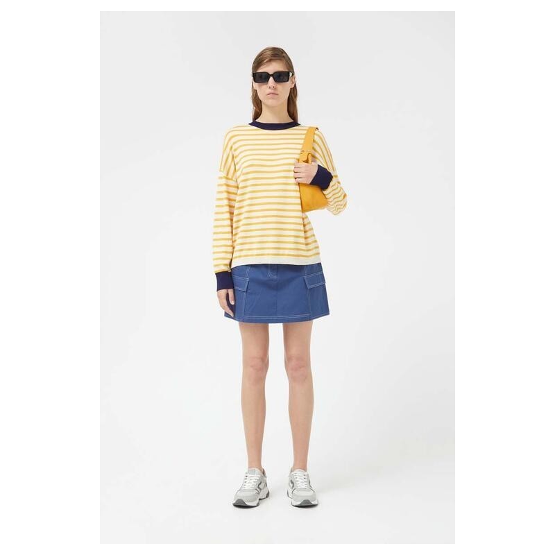 JERSEY OVERSIZE RAYAS AMARILLAS.