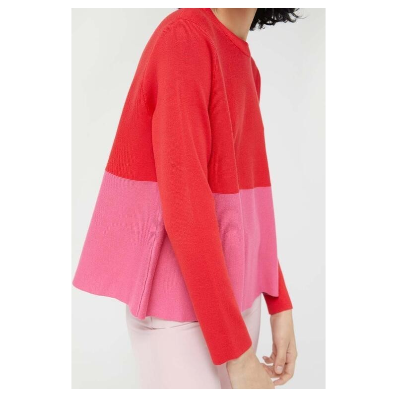 JERSEY PUNTO EVASÉ BICOLOR ROJO Y ROSA.