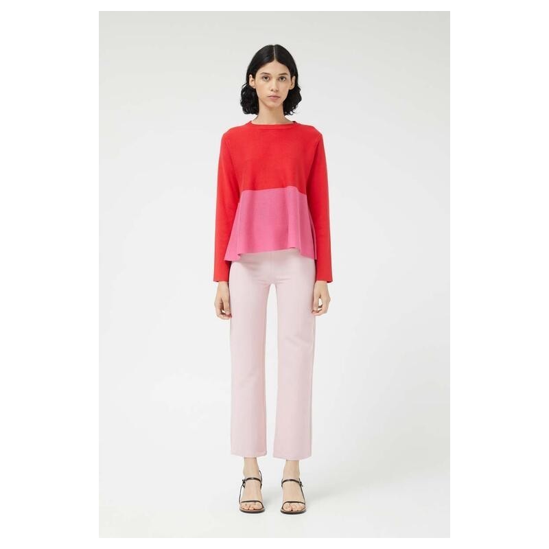 JERSEY PUNTO EVASÉ BICOLOR ROJO Y ROSA.