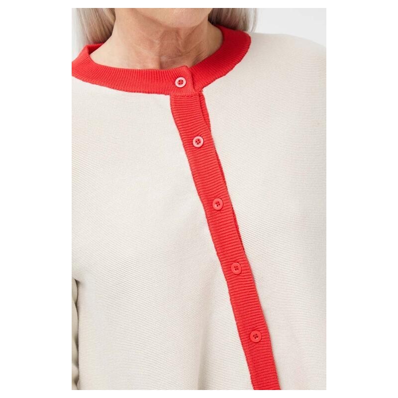 CHAQUETA PUNTO EVASÉ CREMA.