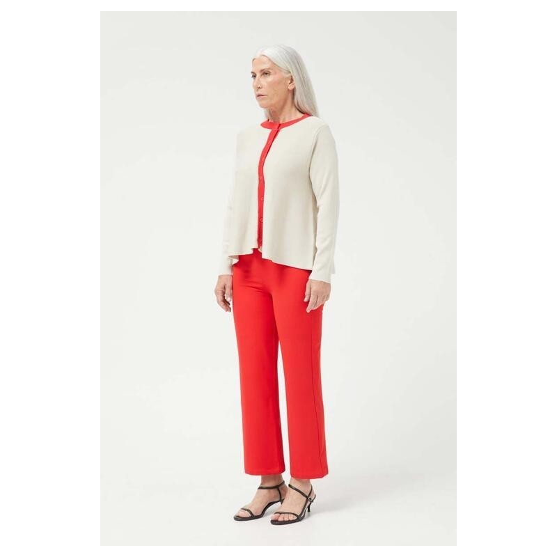 CHAQUETA PUNTO EVASÉ CREMA.