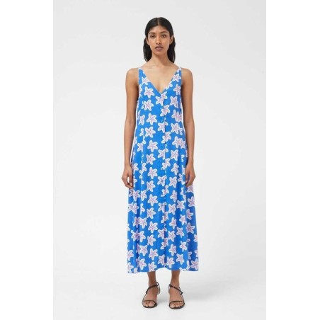 VESTIDO LARGO VISCOSA,LENZING ECOVERO DE ESTRELLAS.