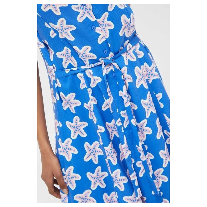 VESTIDO LARGO VISCOSA,LENZING ECOVERO DE ESTRELLAS.