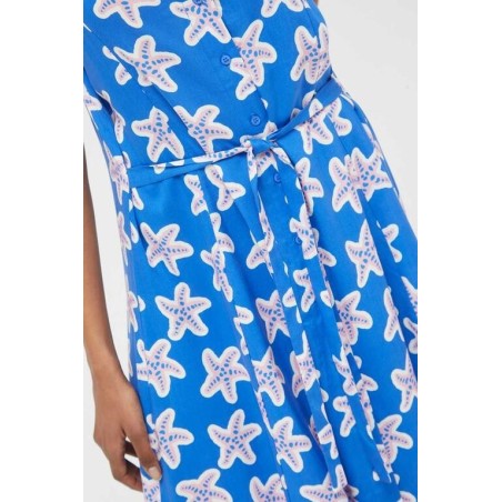 VESTIDO LARGO VISCOSA,LENZING ECOVERO DE ESTRELLAS.