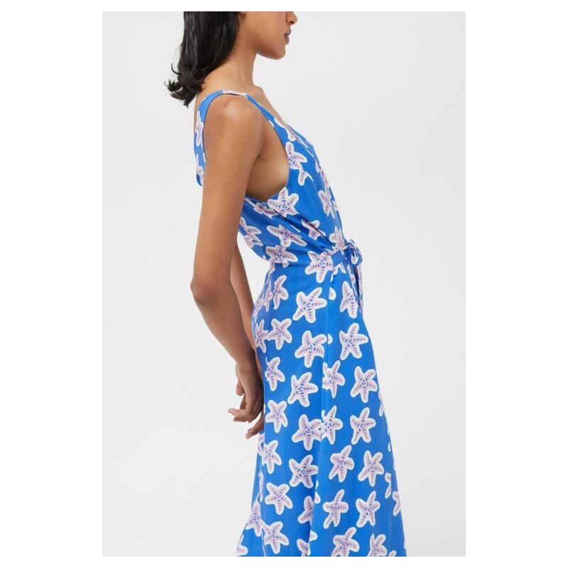 VESTIDO LARGO VISCOSA,LENZING ECOVERO DE ESTRELLAS.