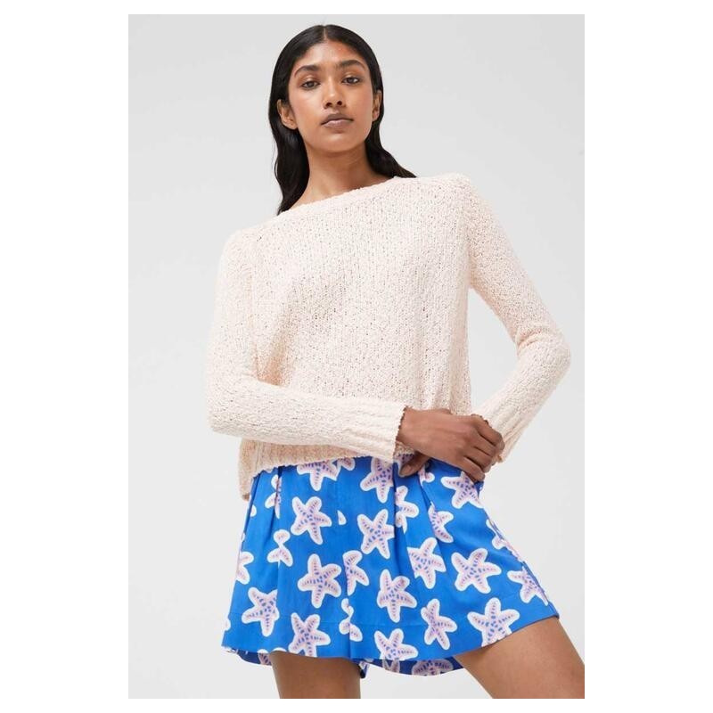 SHORT VISCOSA LENZING ECOVERO CON ESTAMPADO DE ESTRELLAS.