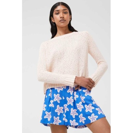 SHORT VISCOSA LENZING ECOVERO CON ESTAMPADO DE ESTRELLAS.