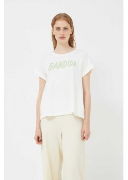 CAMISETA BANDIDA BLANCA.