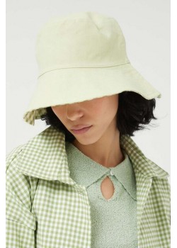 SOMBRERO REVERSIBLE VICHY VERDE.