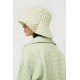 SOMBRERO REVERSIBLE VICHY VERDE.