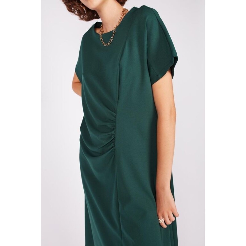 VESTIDO DRAPEADO MIDI