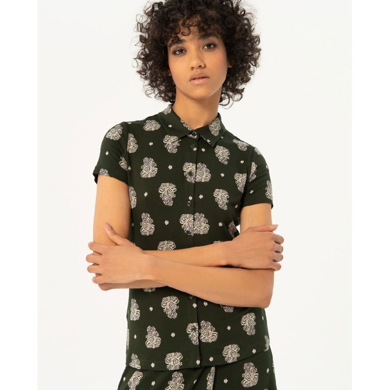 CAMISA MANGA CORTA KAKI.