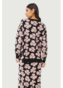 Jersey de punto jacquard estampado floral Jacinto. 2