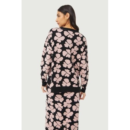 Jersey de punto jacquard estampado floral Jacinto.