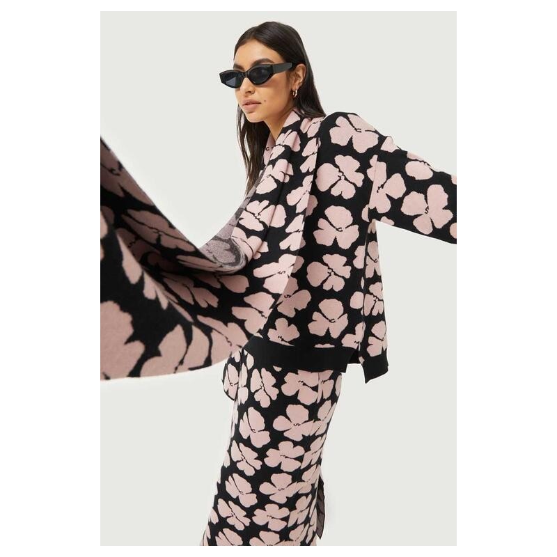 Jersey de punto jacquard estampado floral Jacinto.