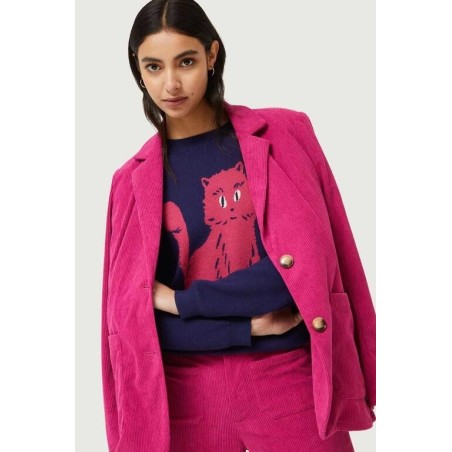 Jersey con print de gato.